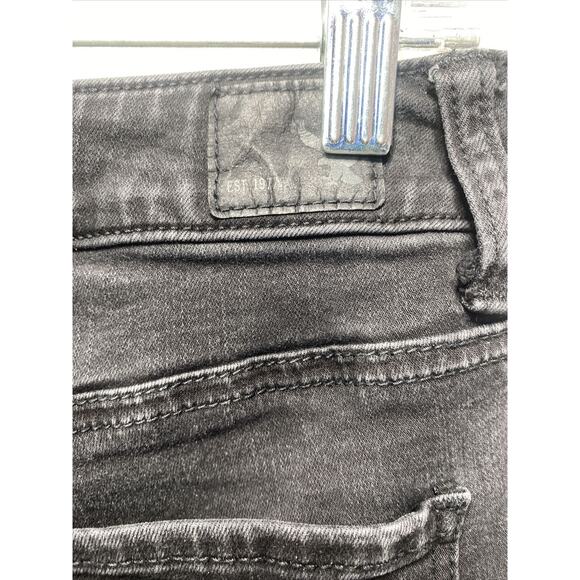 American Eagle High Rise Jegging Super Stretch Jeans Black Denim Womens 12 31X29 - Picture 4 of 8